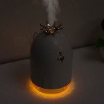Wholesale USB Cool Mini Princess Crown Mist Humidifier with 7 Color LED Night Light, Auto Shut-Off, and Quiet Operation (White)